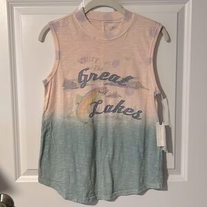 NWT PILCRO Anthropologie Visit Great Lakes Tank